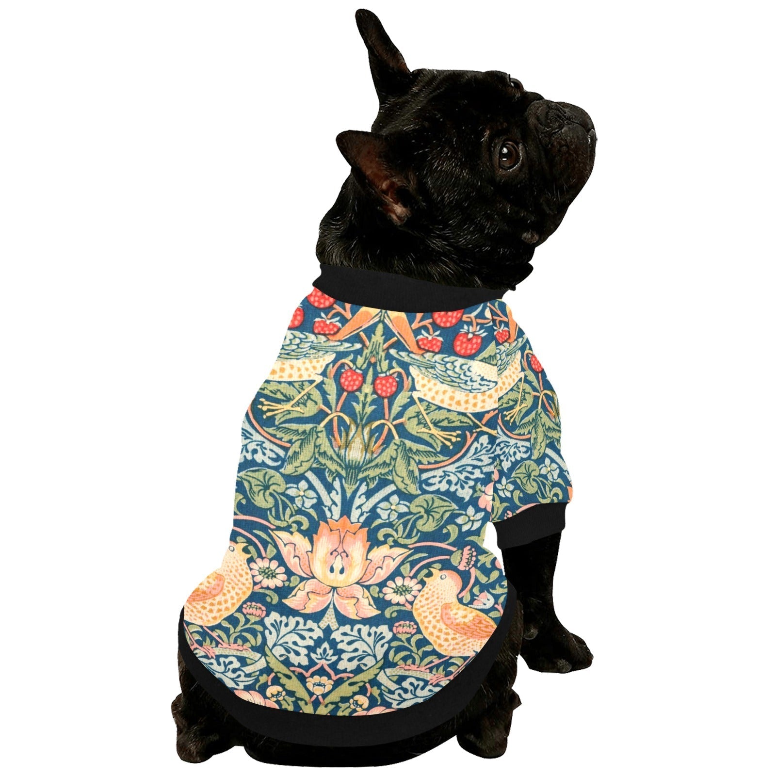 Pet Apparel Morris Strawberry Thief Round Neck Shirt main product image for dogs and cats