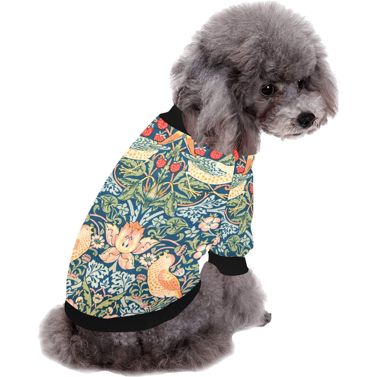 Pet Apparel Morris Strawberry Thief Round Neck Shirt main product image for dogs and cats
