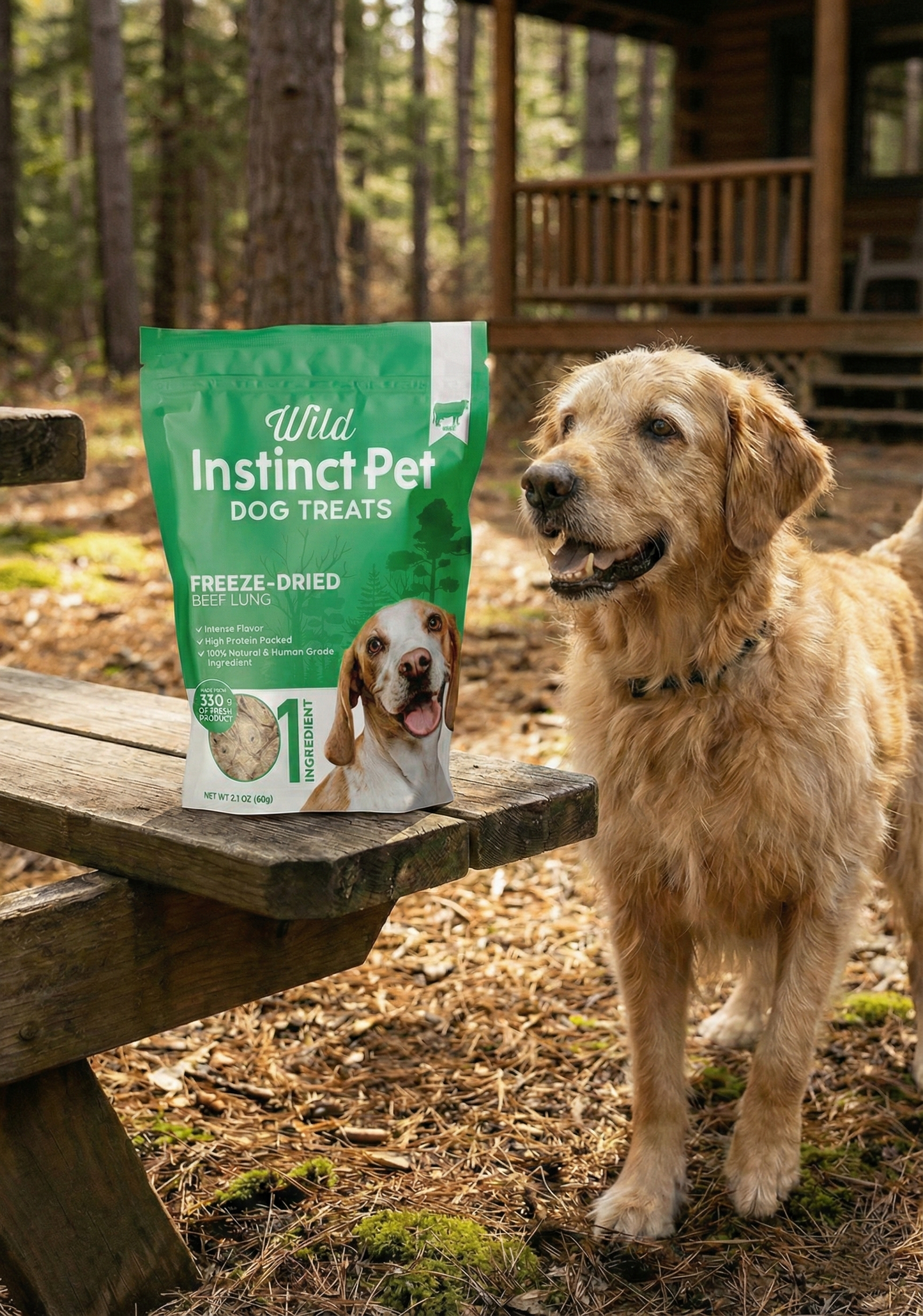 Freeze-Dried Beef Lung for Dogs - detail view