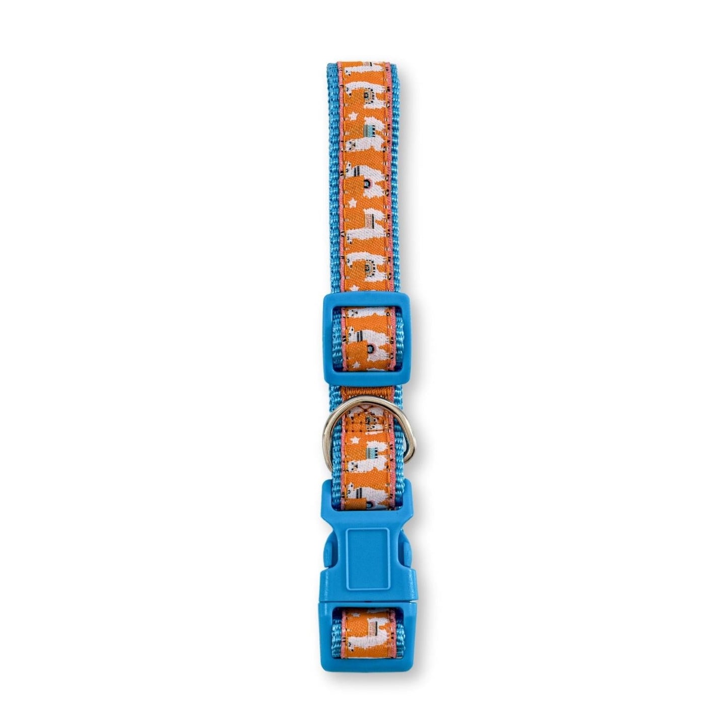Dog Collar Nylon Collar with Embroidered Llama Design Essent - main product image for dog collar