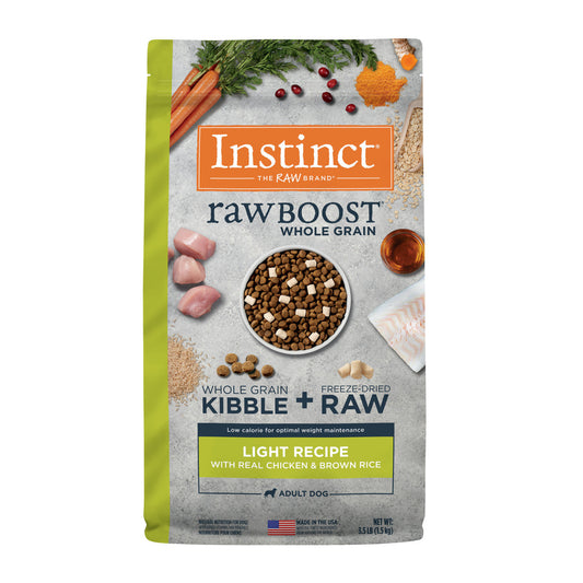 Instinct Raw Boost Whole Grain Light Chicken Brown Rice Dry - main product image