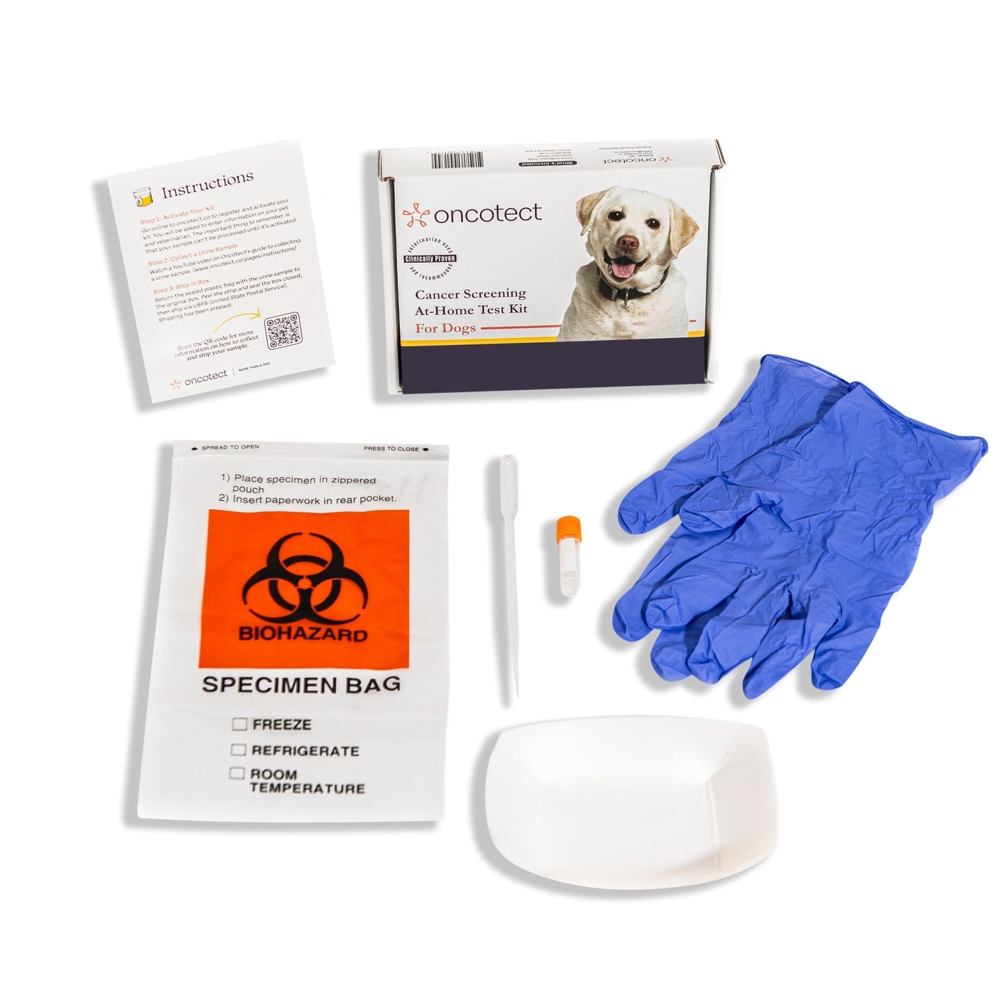 Oncotect Essential At-Home Dog Cancer Screening Test Kit - close up view