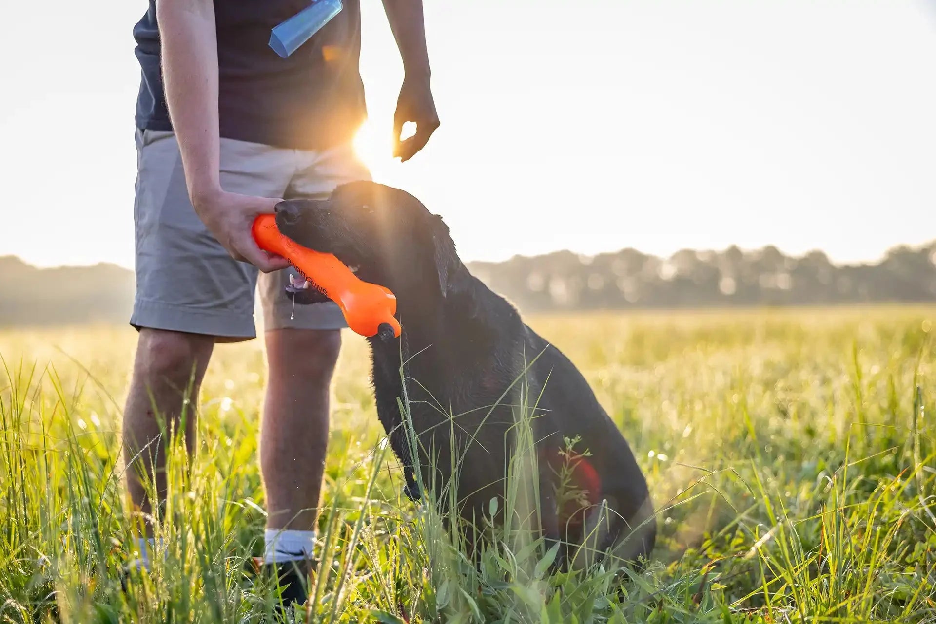 Orange Dog Training Bumper Dummy for Outdoor Practice main product image for dogs