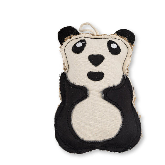 Dog Treats Canvas Jute Panda-Shaped Chew Toy Durable Safe - main product image for dog treats