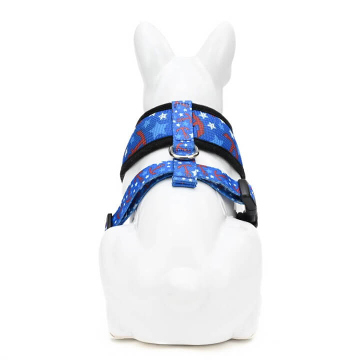 Dog Harness EcoBark Nautical Harness Over-the-Head Soft Mesh - gallery product image for dog harness