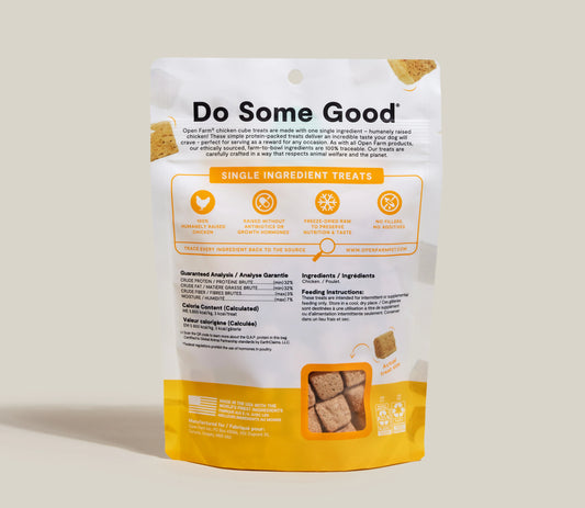 Open Farm Dog Grain Free Freeze Dried Treat Chicken (3oz) - detail view