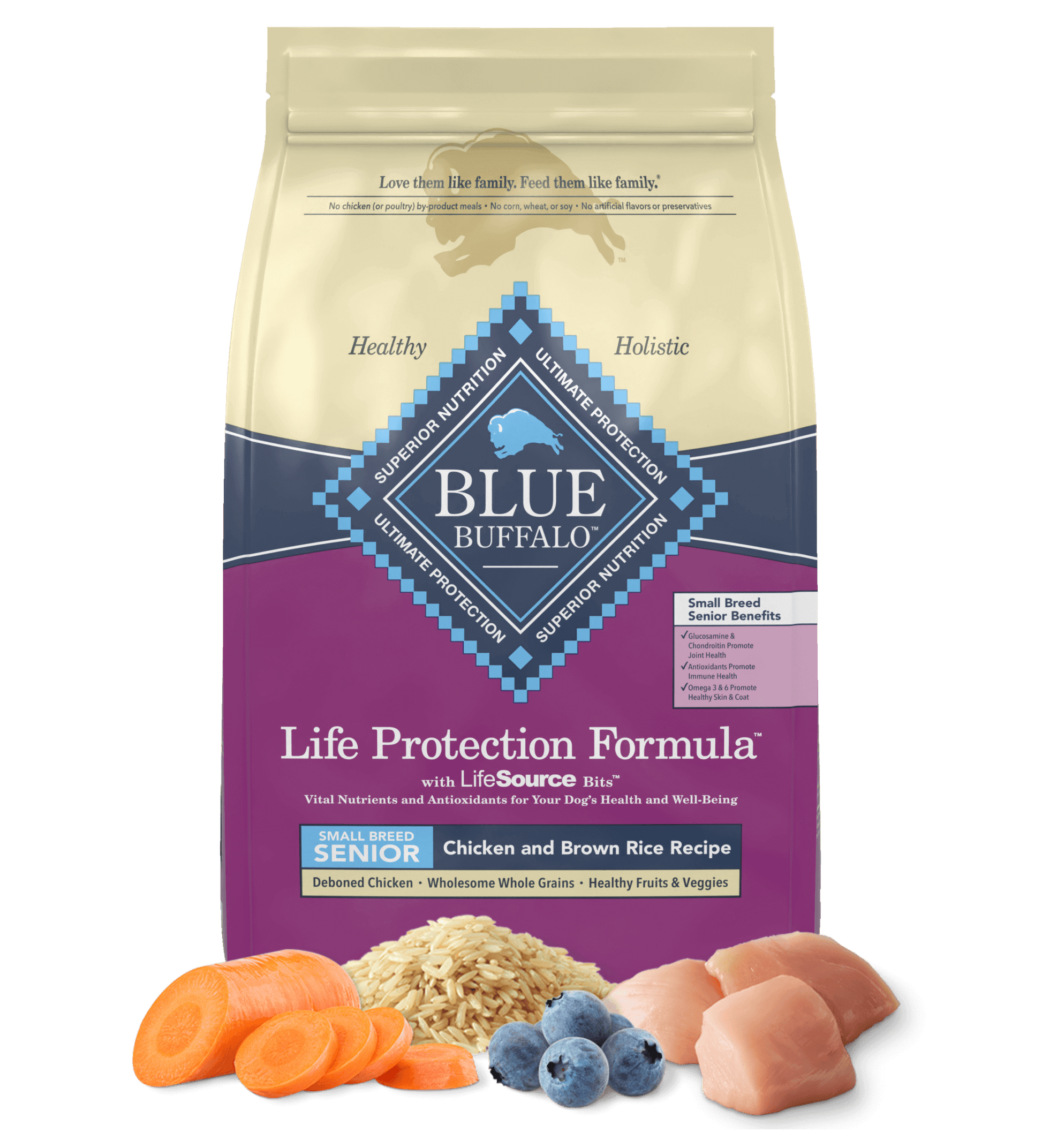 Blue Buffalo Life Protection Formula Senior Small Breed And - main product image