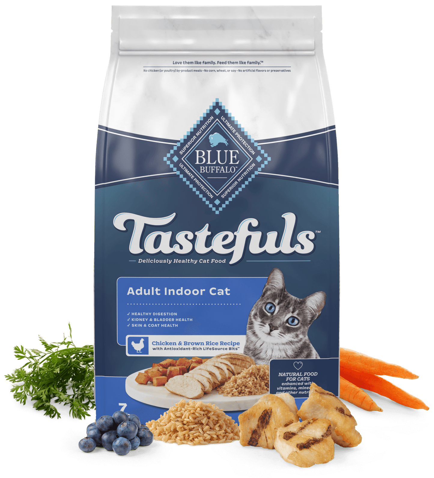 Blue Buffalo Blue Tastefuls Adult Indoor Cat Chicken Brown - main product image
