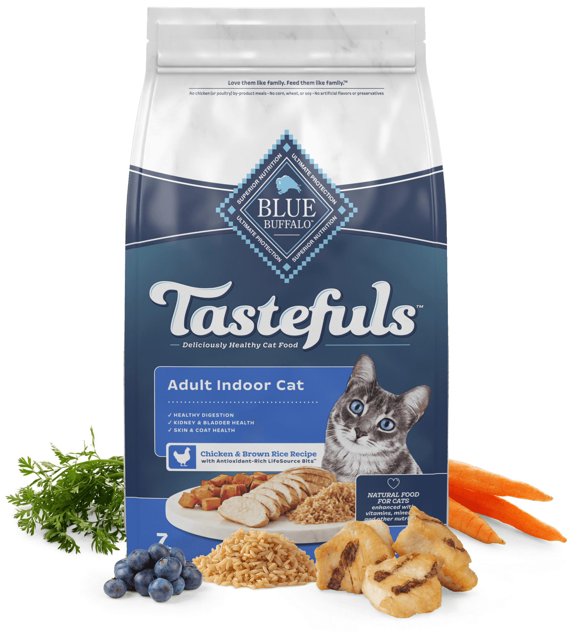 Blue Buffalo Blue Tastefuls Adult Indoor Cat Chicken Brown - main product image