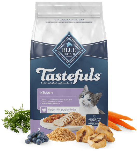 Blue Buffalo Blue Tastefuls Kitten Chicken Brown Rice Recipe - main product image