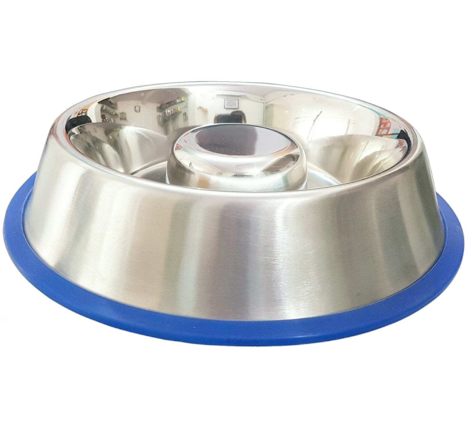 Mr. Peanut's Slow Feed Anti Bloat Dog Bowl with Bonded Silicone Base - main product image