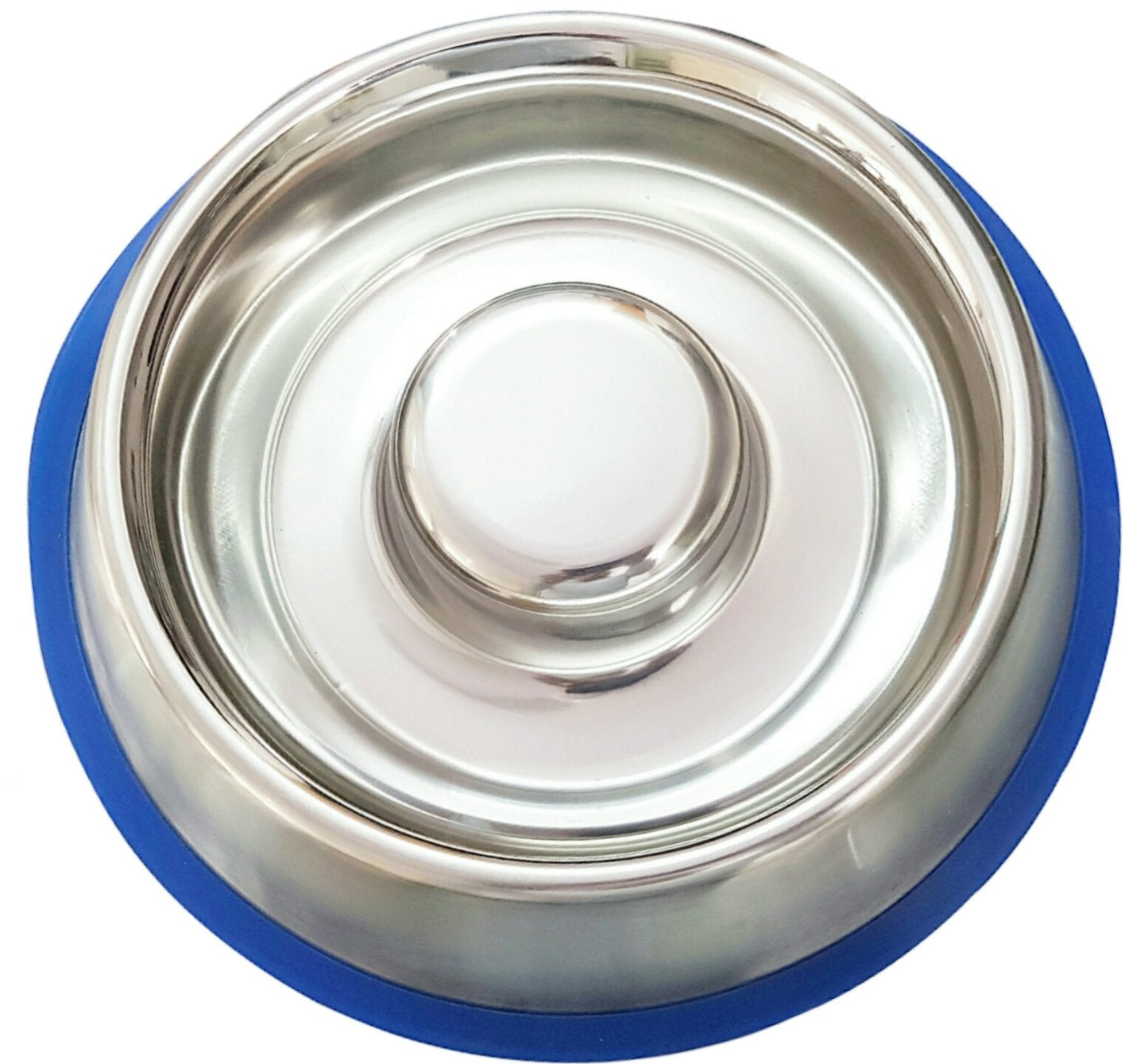Mr. Peanut's Slow Feed Anti Bloat Dog Bowl with Bonded Silicone Base - detail view