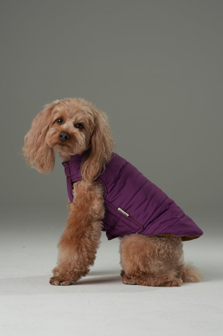 Reversible Dog Vest Jacket Purple Caramel Dog Apparel Pet - gallery image 5