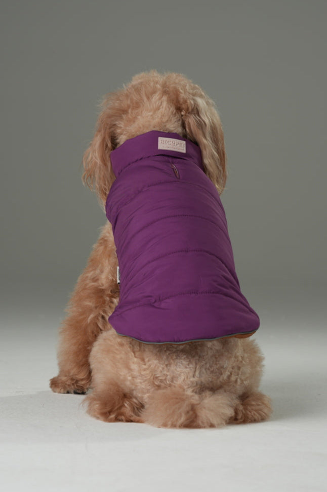 Reversible Dog Vest Jacket Purple Caramel Dog Apparel Pet - gallery image 7
