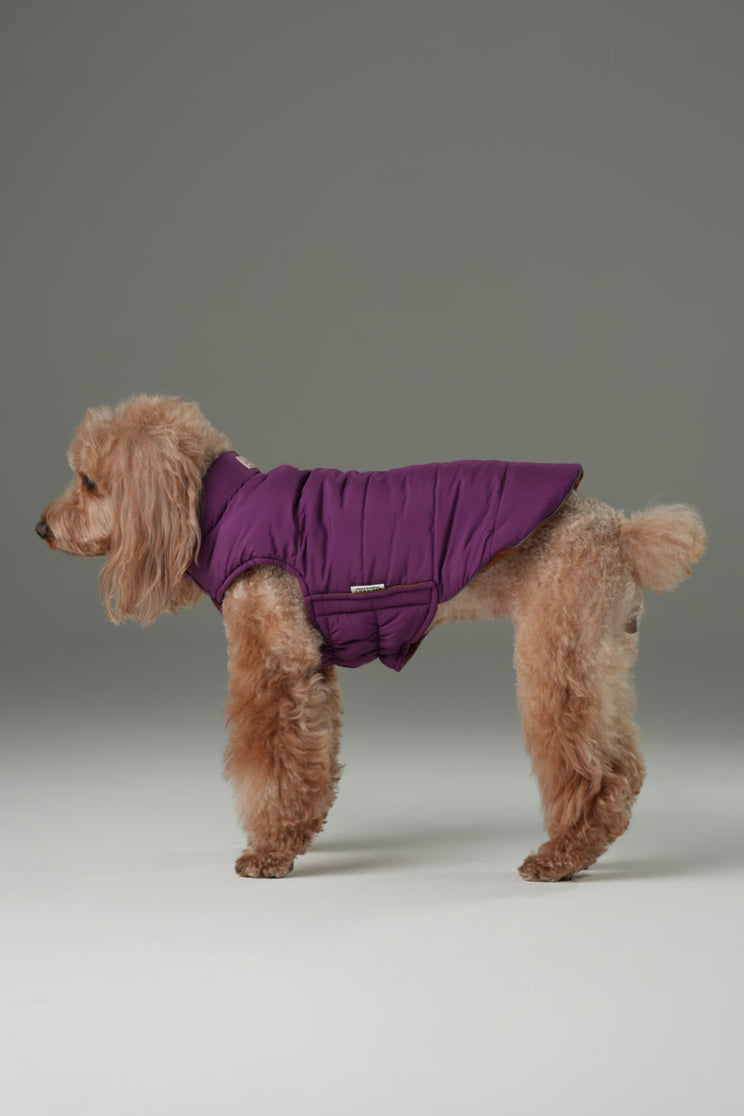 Reversible Dog Vest Jacket Purple Caramel Dog Apparel Pet - gallery image 6
