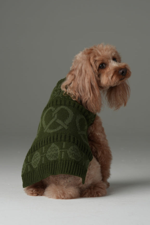 Pretzel Pet Sweater Olive Green Dog Sweaters Premium Pet - gallery image 5