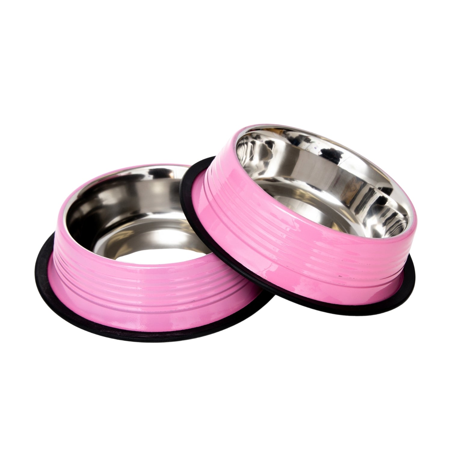 Pet Bed Country Living Set of Ribbed Non-Slip Bowls Essentia - lifestyle product image for pet bed