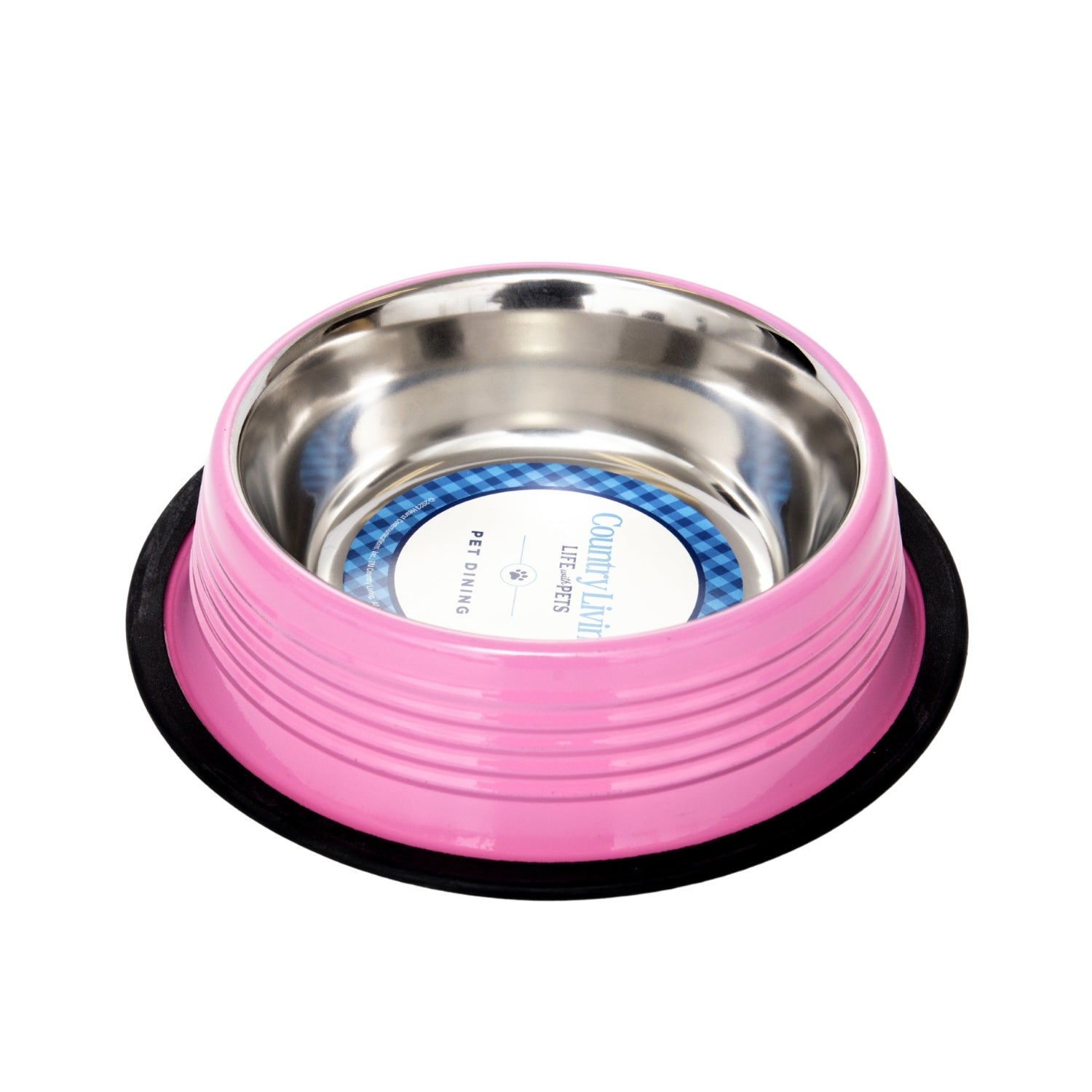 Pet Bed Country Living Set of Ribbed Non-Slip Bowls Essentia - close up product image for pet bed