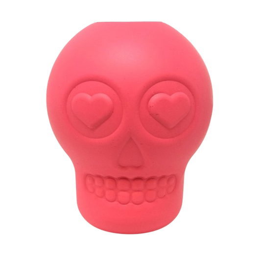 Sugar Skull Dog Chew Toy Treat Dispenser USA Made Sodapup - main product image