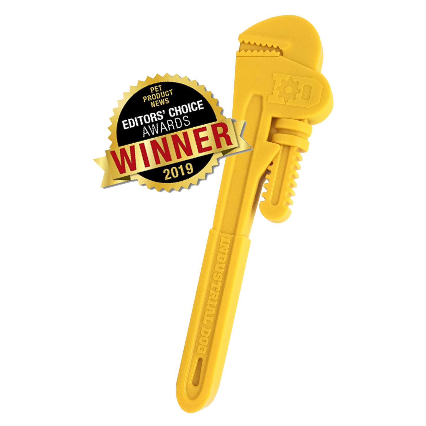 Pipe Wrench Nylon Dog Toy For Aggressive Chewers USA Made - detail view