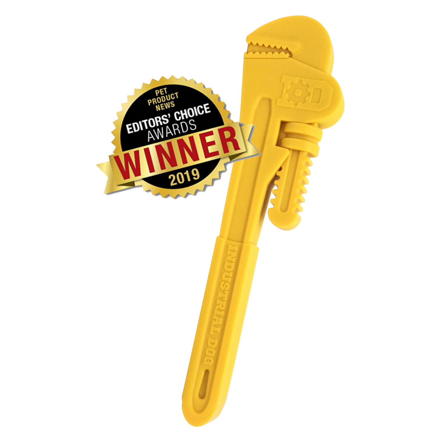 Pipe Wrench Nylon Dog Toy For Aggressive Chewers USA Made - detail view
