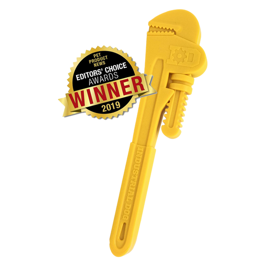 Pipe Wrench Nylon Dog Toy For Aggressive Chewers USA Made - detail view