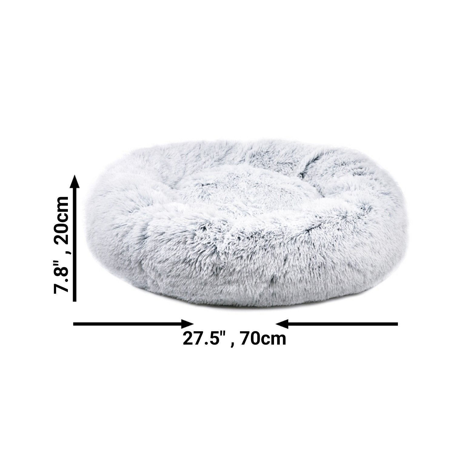 Mr. Peanut's 28" OrthoPlush� Pet Bed - Snowflake White Two Tone - gallery image 11