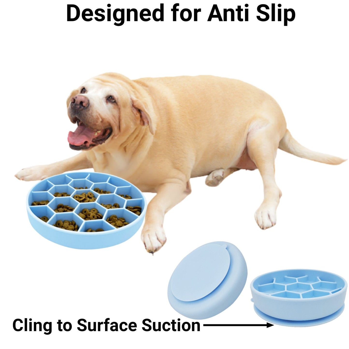 Mr. Peanut's Silicone Slow Feeder Dog Bowl - gallery image 6