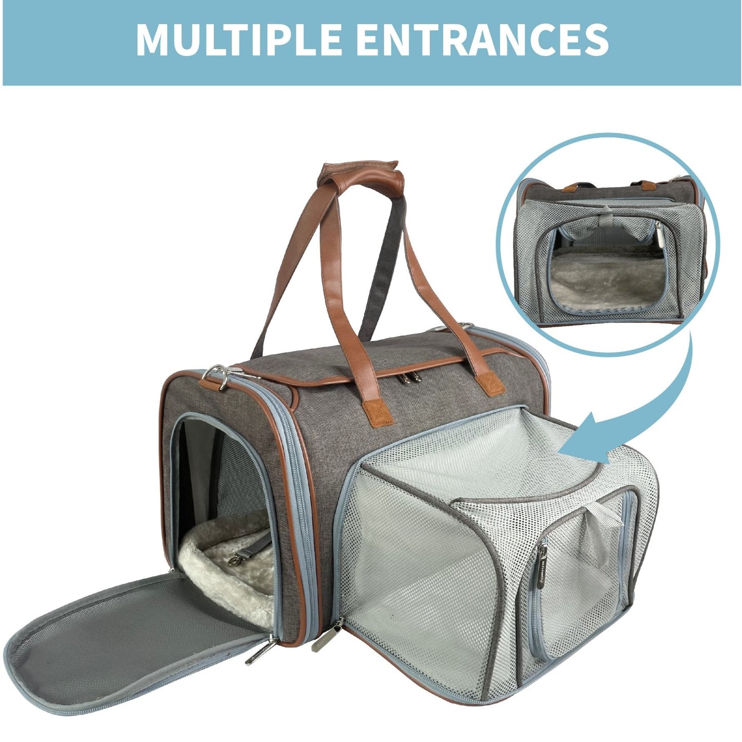 Mr. Peanut's Gold Series Big Apple XL Expandable Pet Carrier V3.0 - gallery image 7