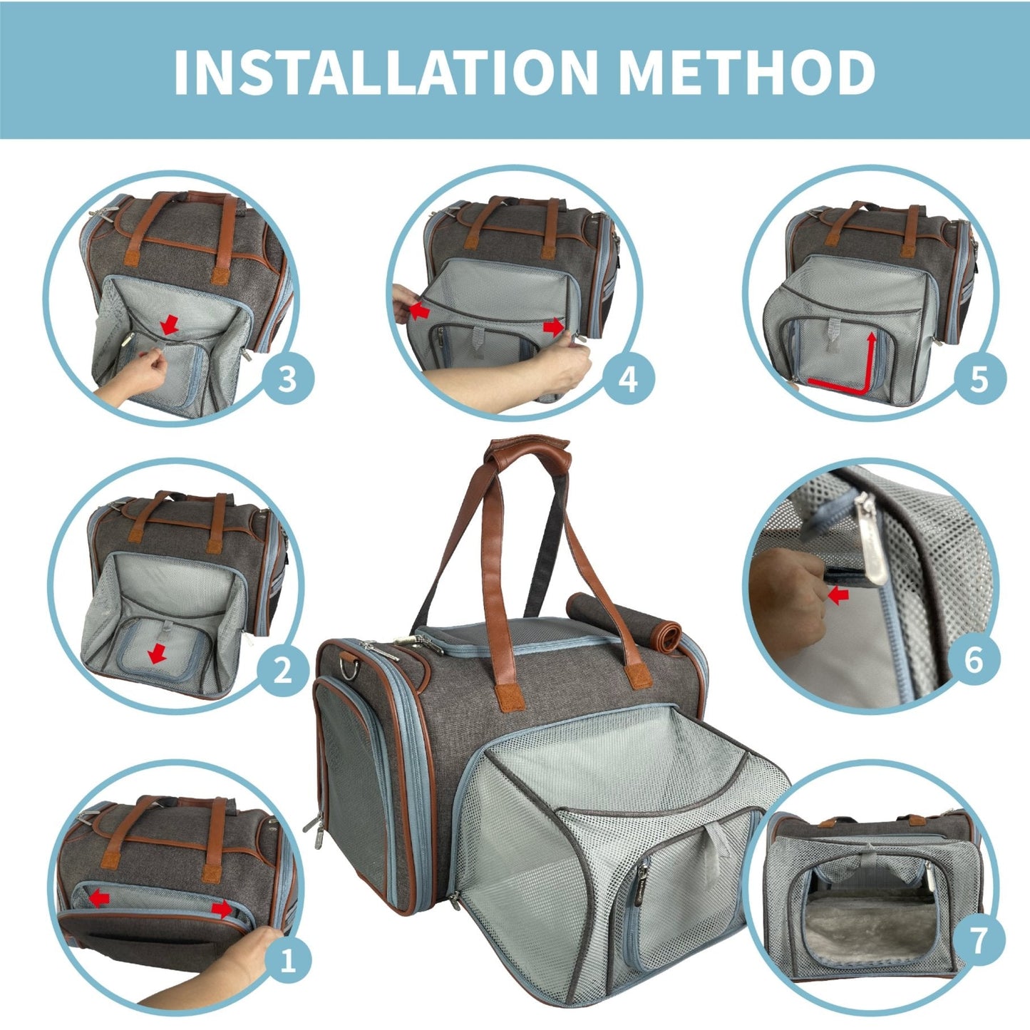 Mr. Peanut's Gold Series Big Apple XL Expandable Pet Carrier V2.0 - gallery image 9