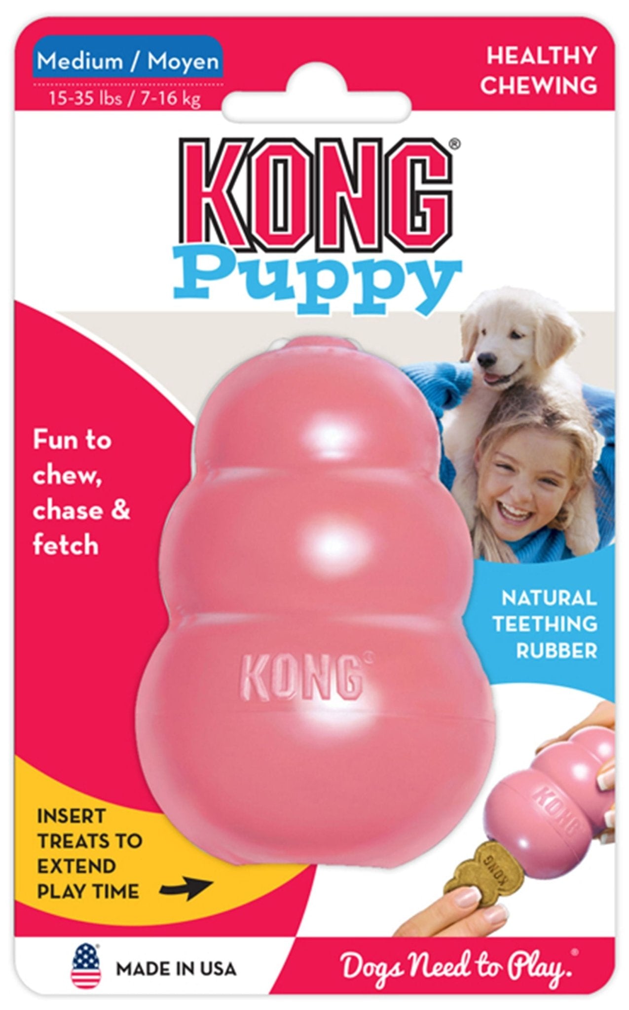 KONG Puppy Treat Stuffing Chew Dog Toy Treat Dispensing Dog - gallery image 8
