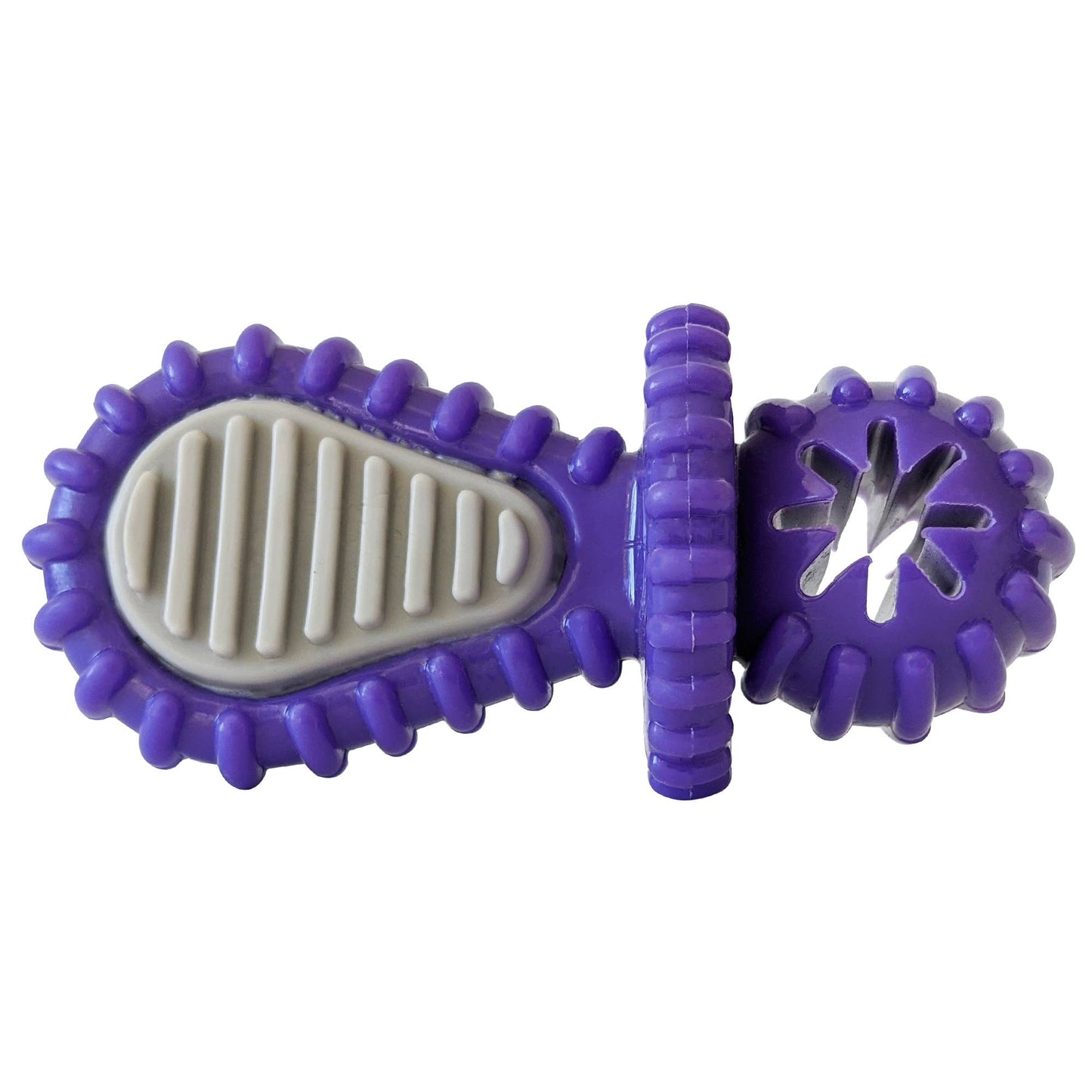 Dog Treats Purple Rubber Dental Pacifier Toy Ridges Treat - main product image for dog treats