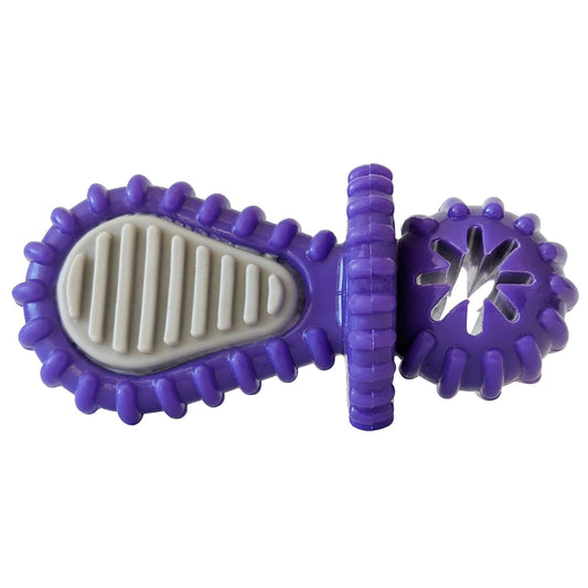 Dog Treats Purple Rubber Dental Pacifier Toy Ridges Treat - main product image for dog treats