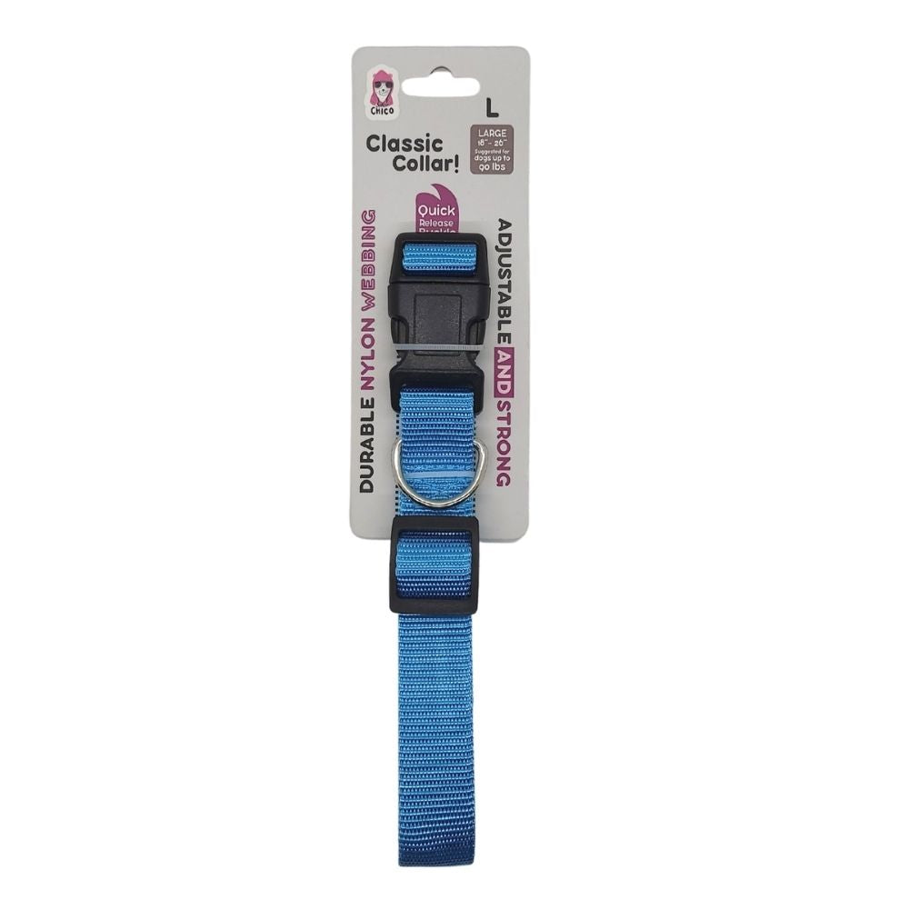 Dog Collar Quick-Release Nylon Collar Stylish Durable Essent - close up product image for dog collar