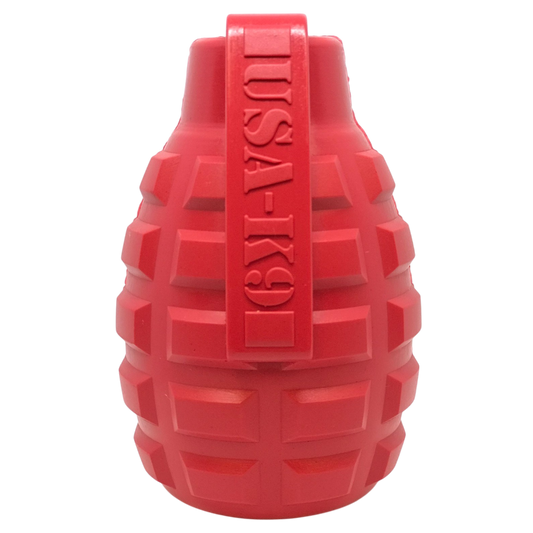 USA K9 Grenade Rubber Dog Chew Toy K9 Handler Edispenser Toy - main product image