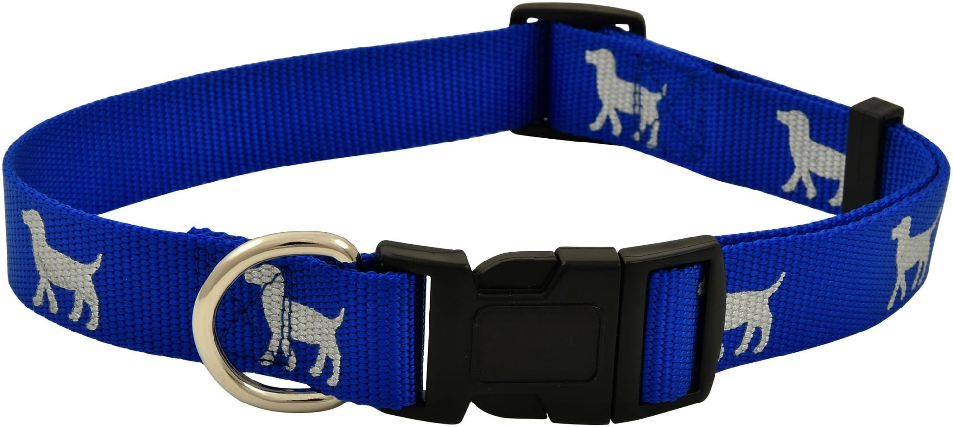 Jeffers Reflective Hound Series Adjustable Nylon Dog Collars - lifestyle view