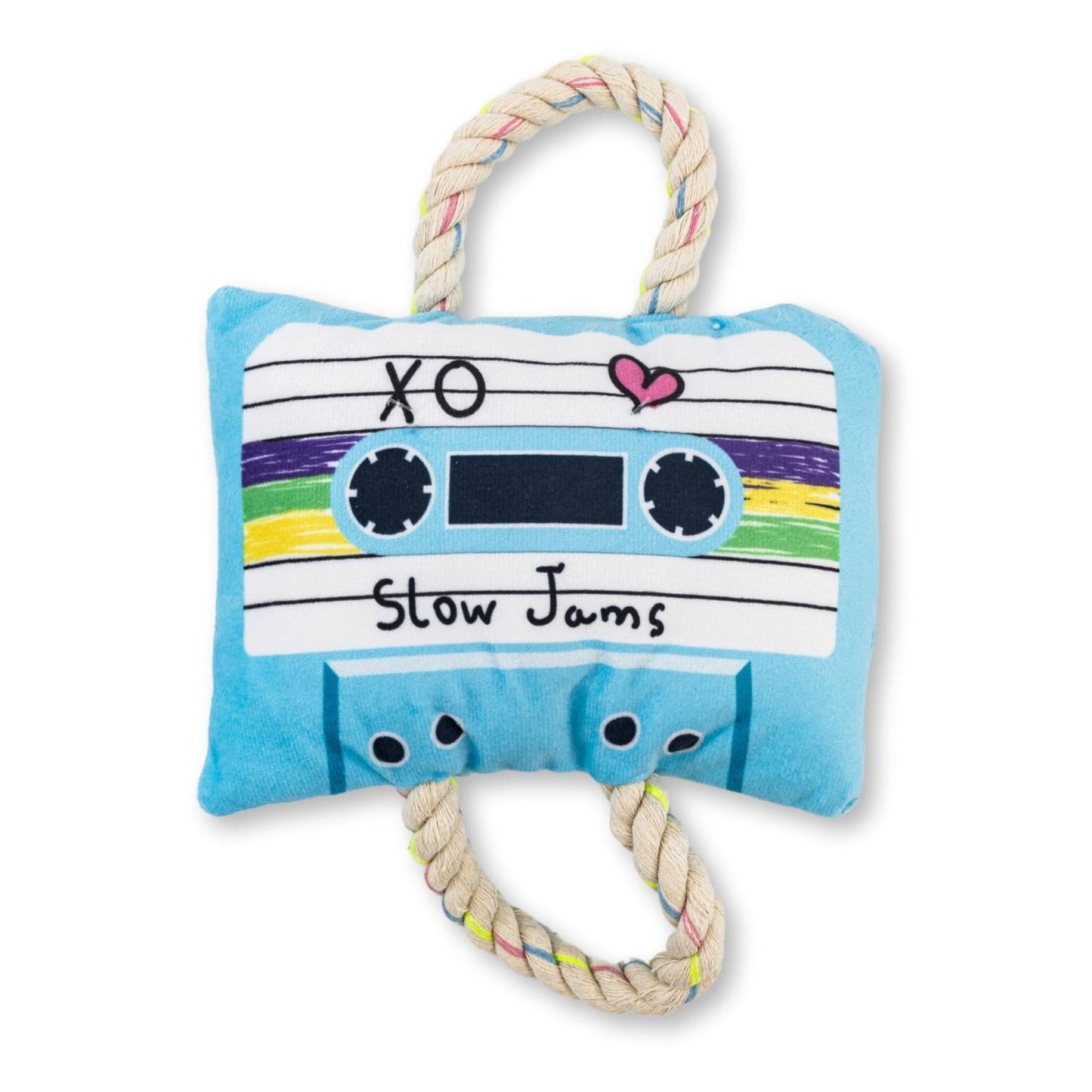 Dog Treats Retro Cassette Tape Plush Toy with Squeaker Essen - main product image for dog treats