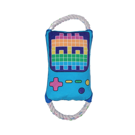 Dog Treats Retro Gamer Plush Toy with Squeaker Crinkle Paper - main product image for dog treats
