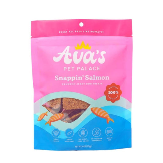Dog Treats Avas Palace Crunchy Jerky Treats Snappin Salmon - main product image for dog treats