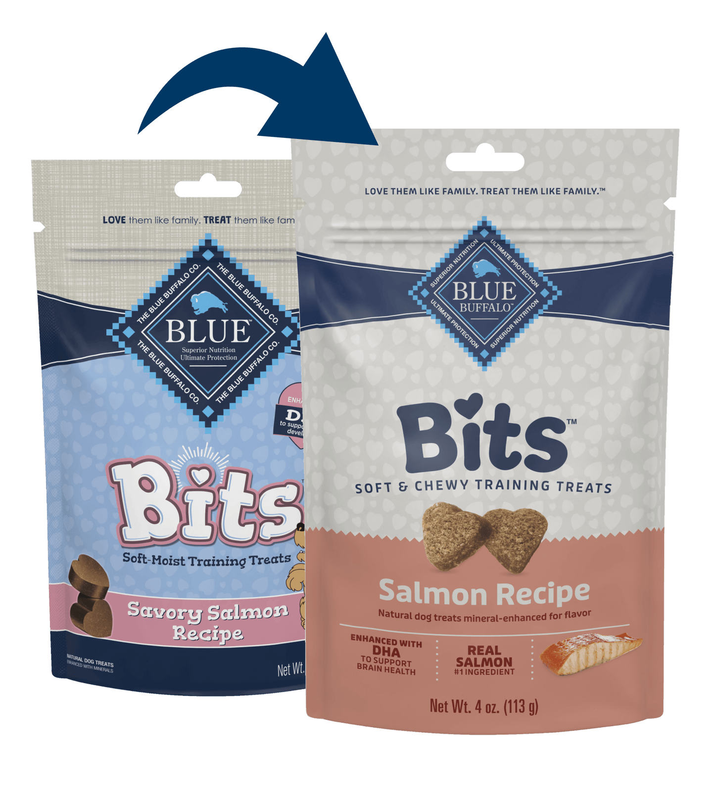 Blue Buffalo Blue Bits Soft Training Treats Savory Salmon - main product image