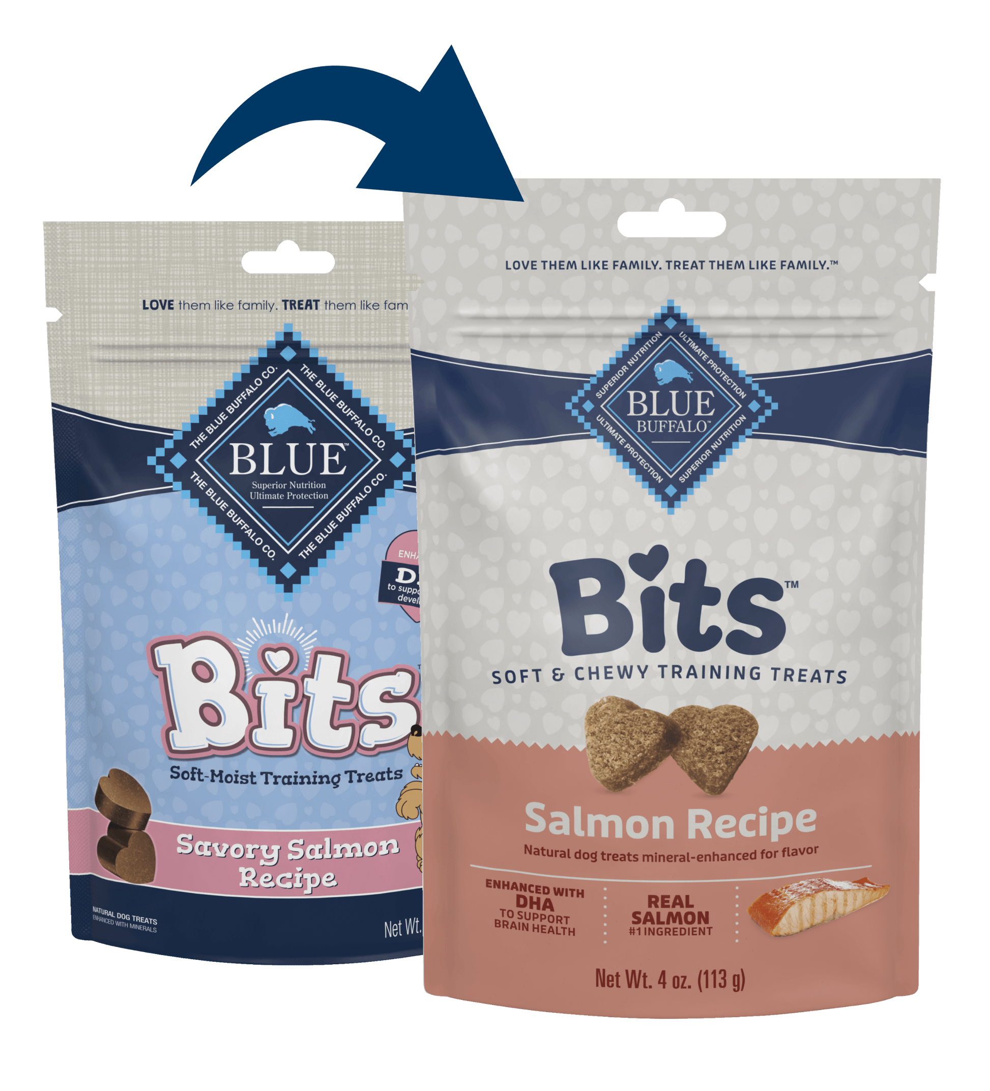 Blue Buffalo Blue Bits Soft Training Treats Savory Salmon - main product image