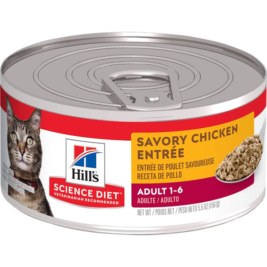 Science Diet Adult Savory Chicken Entree 5 5Oz Wet Cat Food - main product image