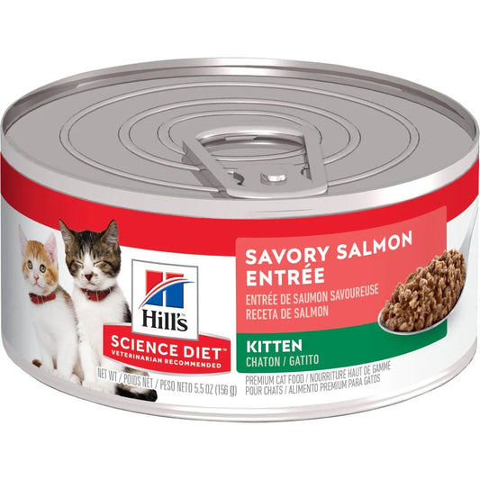 Hills Science Diet Kitten Canned Cat Food Savory Salmon Cat - main product image