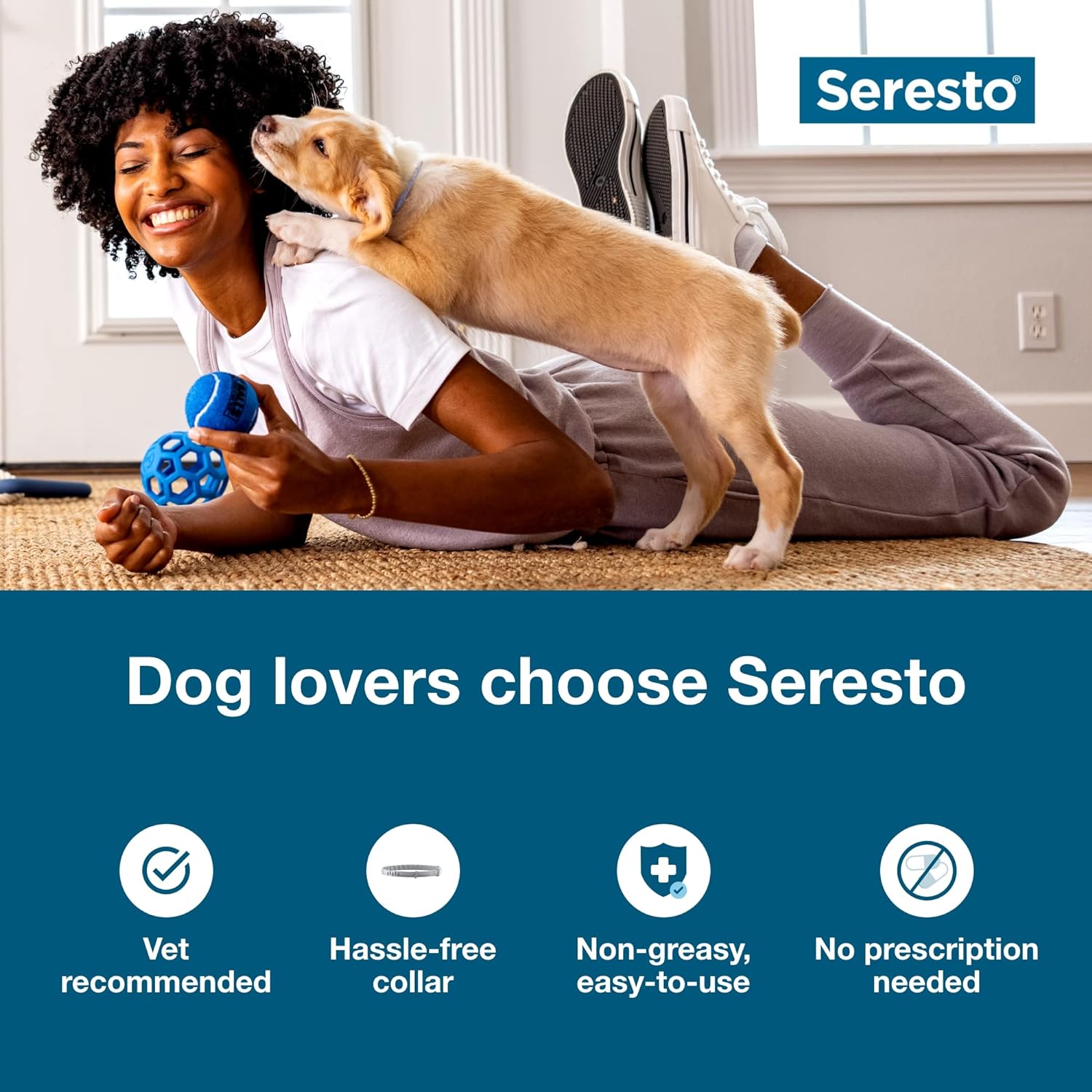 Seresto Flea Tick Dog Collars Pet Health Supplies Premium - close up view