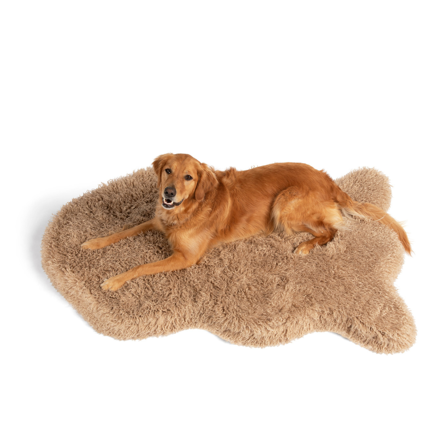 PupRug� Luxe Faux Fur Orthopedic Dog Bed -  Plush Sheep Tan - gallery image 11