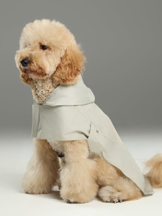Capsule Raincoat Beige Dog Apparel Premium Pet Supply - main product image