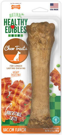 Dog Treats Nylabone Bacon Chews 6.7oz Training Rewards Premi - main product image