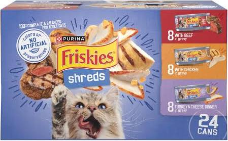 Friskies Shredded Variety 5 5Oz 24Ct Wet Cat Food Premium - main product image