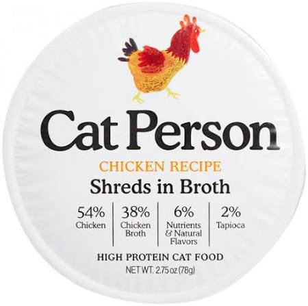 Cat Person Cat Shredded Chicken In Broth 2 75Oz Wet Cat Food - main product image