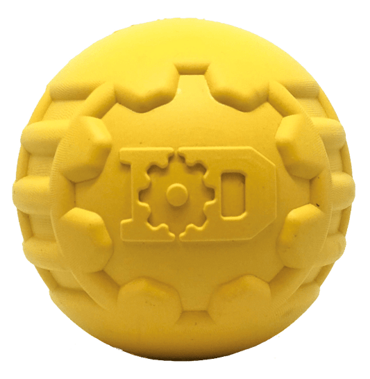 Dog Treat Toy Chew Enrichment Medium Yellow Durable Premium - main product image
